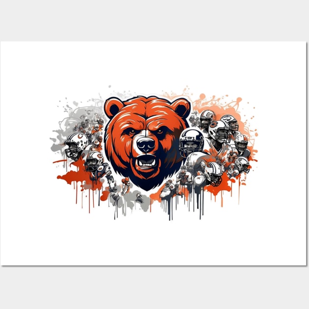 chicago bears football team Wall Art by A1designs